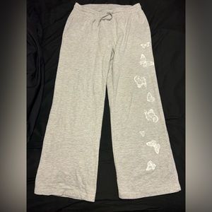 grey flare sweatpants